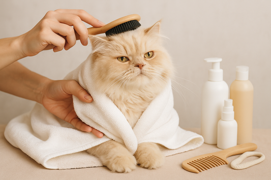 Cats brushes and coms